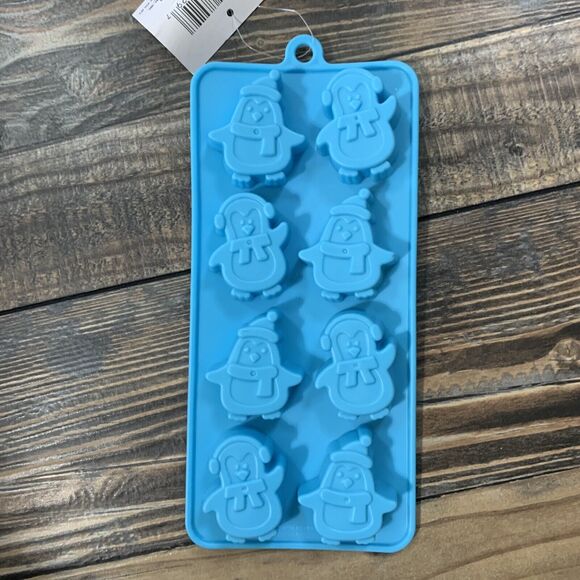 4 Silicone Molds Baby Shower Butterfly Dog Wax Melt Chocolate 1 Penguin Ice Mold - Picture 7 of 9